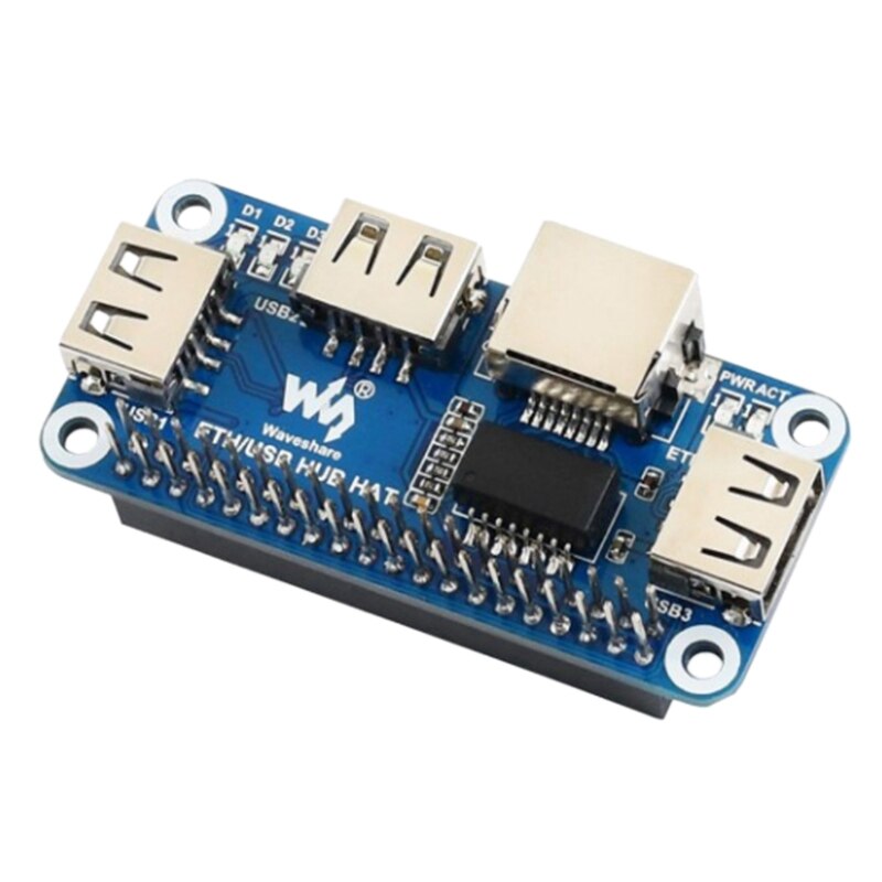 Waveshare Ethernet/Usb Hub Hoed Voor Raspberry Pi 1X RJ45 Ethernet Poort 3X Usb-poorten 5V