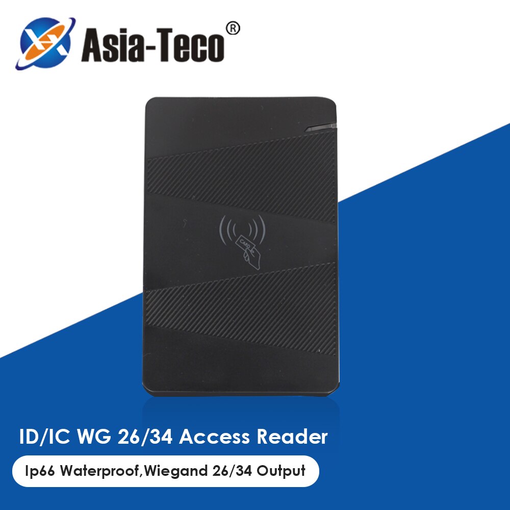 Smart Proximity Access Control Card Reader IP66 Waterproof 125KHz 13.56MHz RFID Card Reader Access Control WG26/34 Output