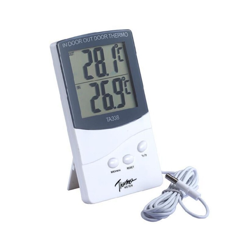 TA338 High-precision Electronic Thermometer with Probe Indoor Outdoor Home Industrial Double Digital Display Thermometer