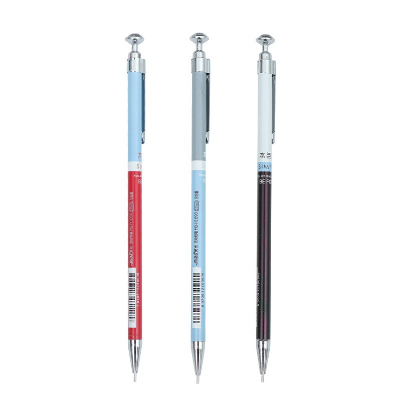 1 piece Metal case mechanical pencil 0.5mm/0.7mm mechanical pencil thin rod automatic pencil kawaii activity pencil