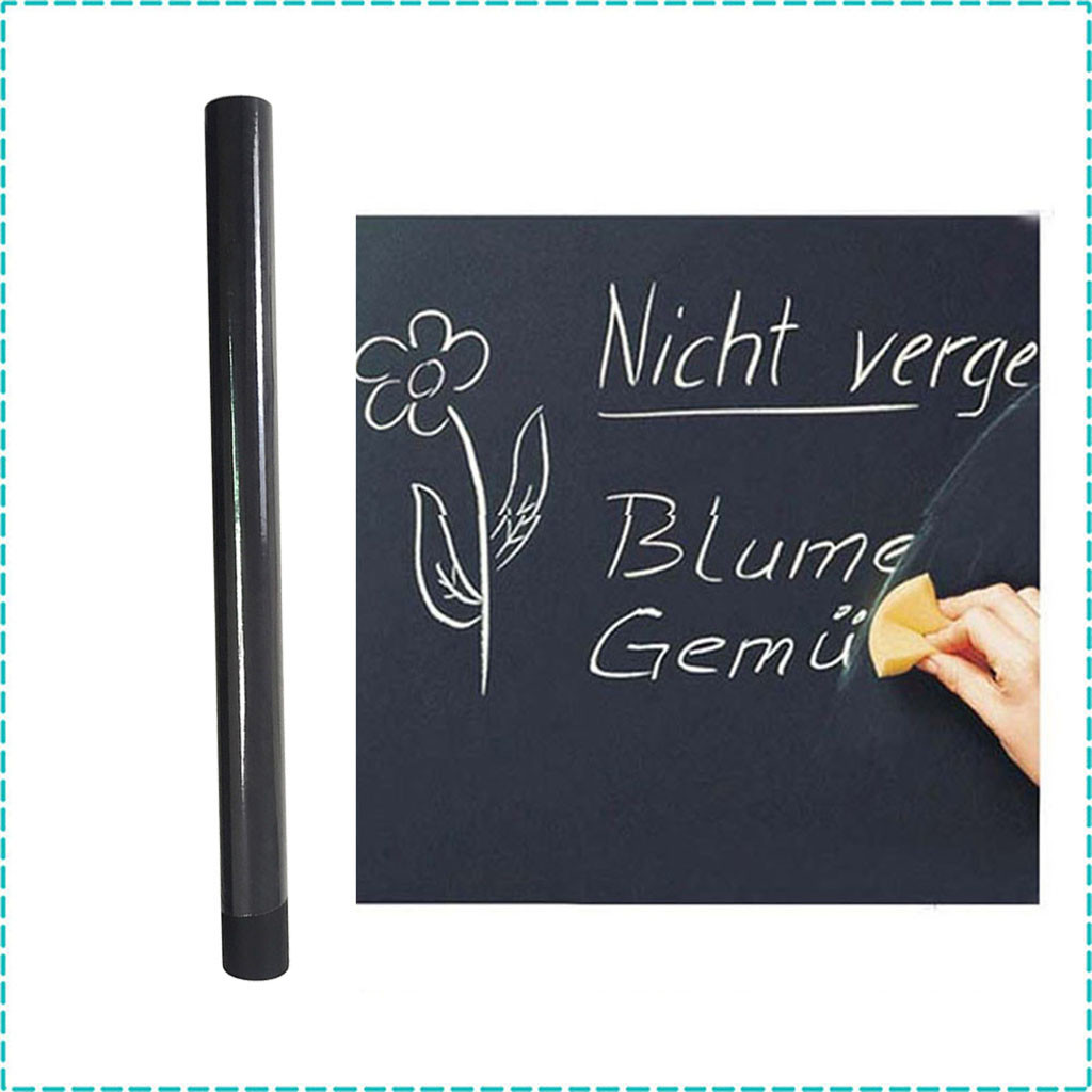 Blackboard ChalkBoard Vinyl Peel and Stick Self Adhesive Chalkboard Wall Sticker 45cmX110cm Draw Decor Mural Decals Remove: Default Title