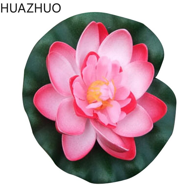 Wedding Decoration Artificial Flowers Floating Lotus Ornament for Aquarium Fish Tank Pond Water Lotus Home Swim Pool Decor