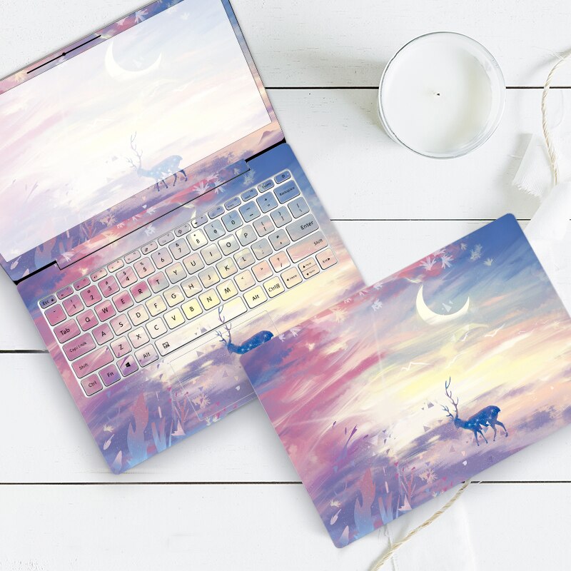 ABC ordinateur portable peau coucher de soleil océan ciel ordinateur portable autocollants décoratifs pour macbook Air xiaomi lenovo hp15 acer vinyle autocollant clavier: ZD-141