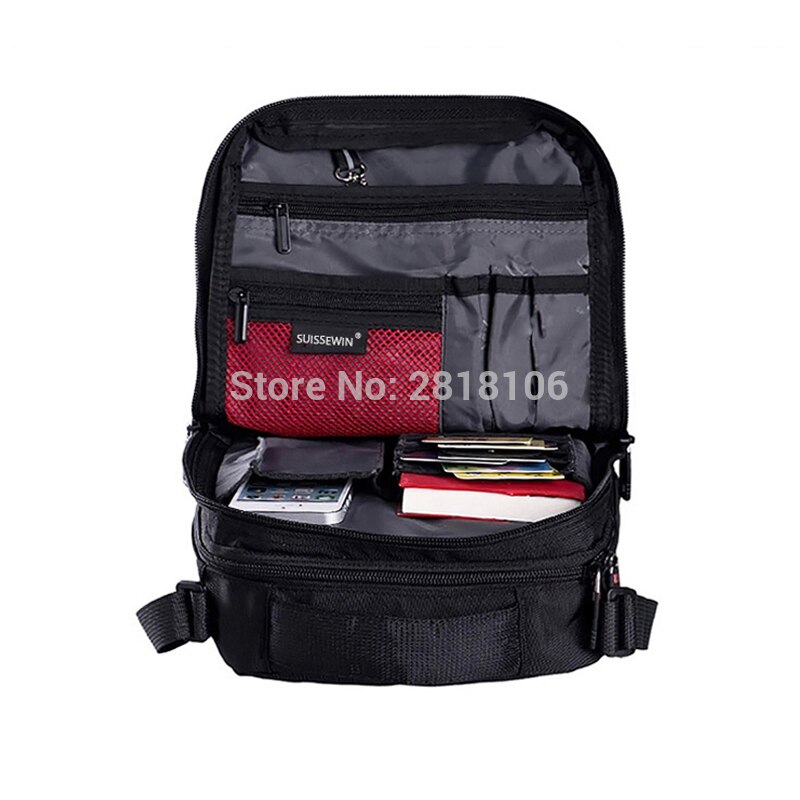 Messenger Schoudertas 11 inch Zwarte Tas handige crossbody tas voor studenten Casual Oxford Messenger Satchel SNB026