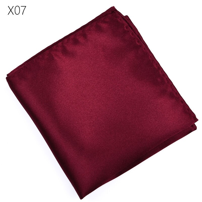 Mænd hvid lommetørklæde jakkesæt lommehåndklæde tilbehør bryllupsfest fest jubilæum kommerciel sort rød blå: X07