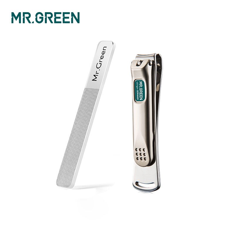 Mr. Groen Nagelknipper Rvs Nail Cutter Clippers Nagelvijl Set Manicure Beauty Pedicure Vinger Teen Schaar