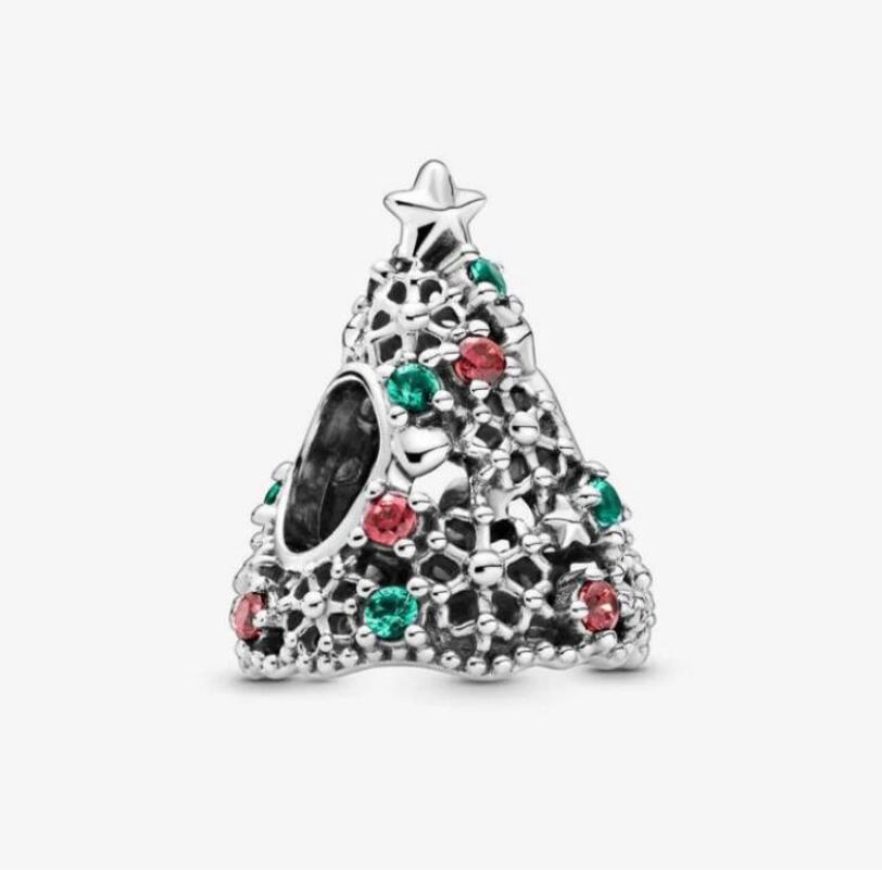 Winter 925 Sterling Silver Beads Stars and snowflakes Charm fit Original Pan Bracelet Christmas Jewelry
