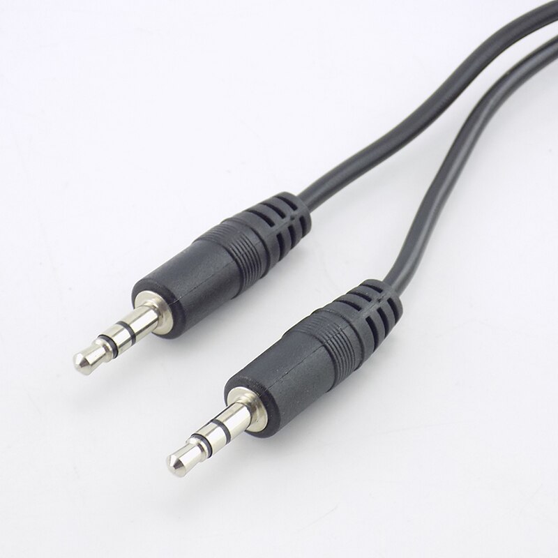 3.5mm Stereo Male to Male Plug Connector Adapter Cables Audio Aux Extension Cable Cord Conversion Line For TV Computer