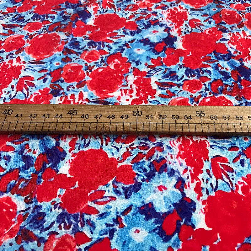 147cm wide stretch printed fabric week stretch satin fabric meter 100% polyester fabric polyester cloth