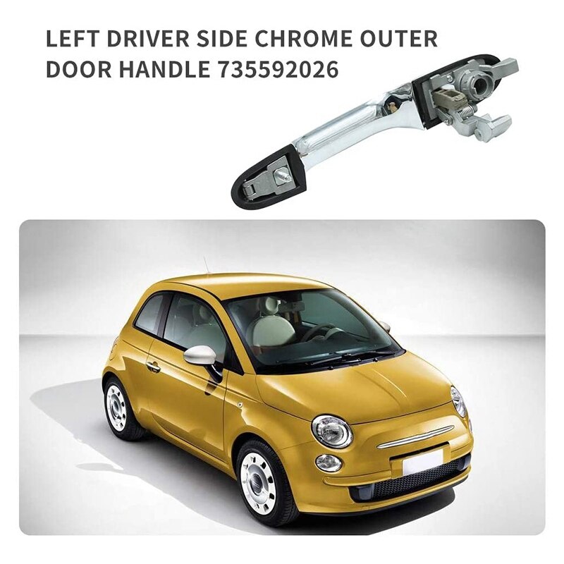 Linksvoor Deurklink Voor Fiat 500 Vervanging Voor Rechterhand Drive Voertuig Automative Mpn 735592026 73545876