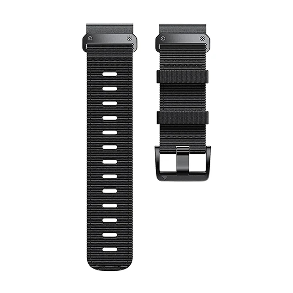 22mm 26mm QuickFit Nylon Uhrenarmbänder für Garmin Fenix 7 7X 6 6X Profi 5X 5Plus geflochtenes Armbinde für Garmin Epix Profi Gen 2 Enduro 3 2: Schwarz Gelb / 20 mm