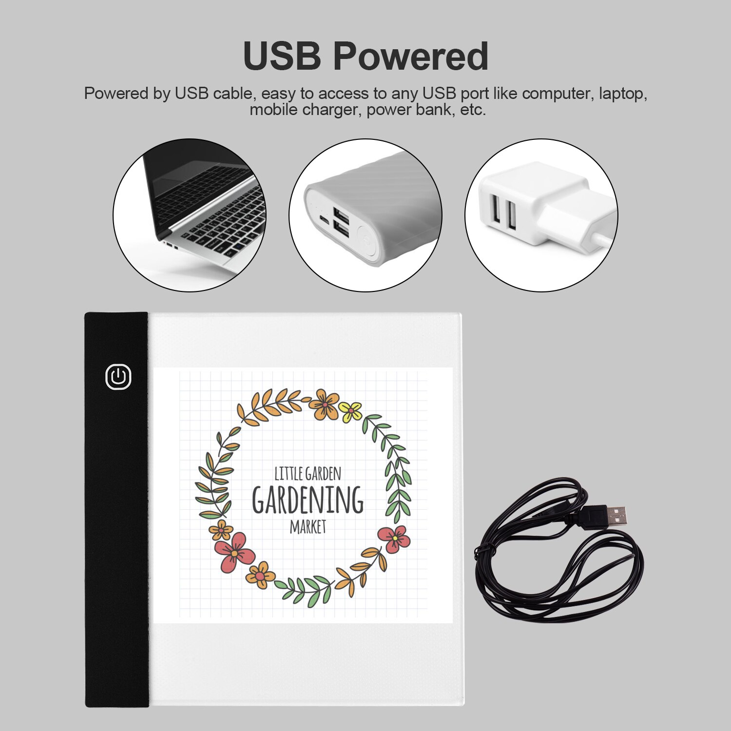 Portable Flip Book Kit with Light Pad Tablet LED Light Box Brightness Control 300 Sheets Flipbook Paper Binding Screws