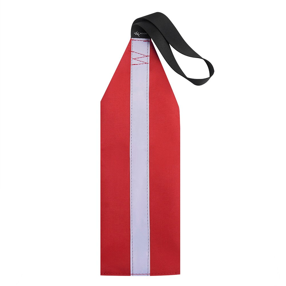 Bandera Roja para Kayak, Bandera de seguridad de carga larga para Kayak, canoas y SUP, equipo de Kayak, accesorios para barcos de pesca con bandera Oversiz: Reflective stripes