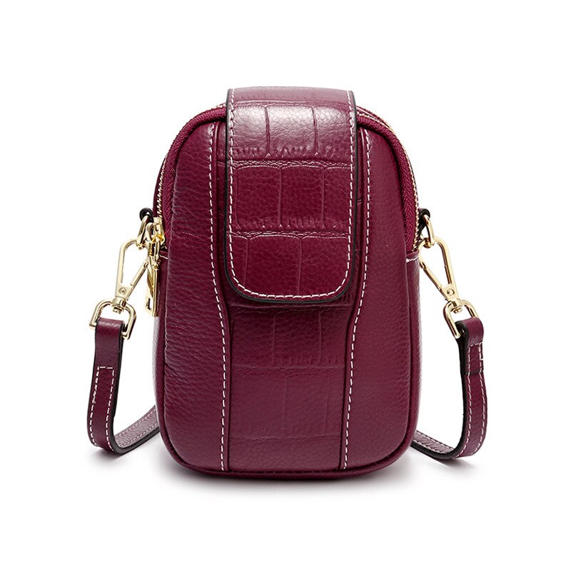 Vrouwen Tas Mobiele Telefoon Tas Vrouwen Kleine Tas Cross Body Lederen Mini Portemonnee Verticale Stijl Voor Mobiele telefoon