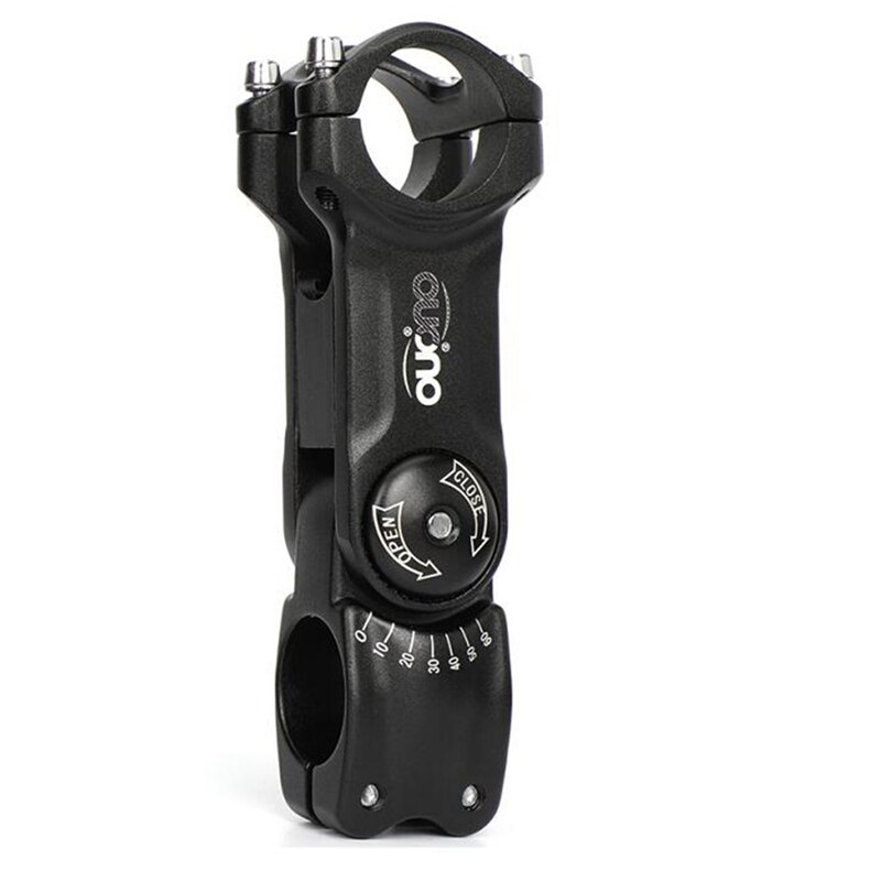 OUO 0-60 Degree Adjust Stem Adjustable Bike Handlebar Stem MTB Road Bicycle Stem Riser: Auburn
