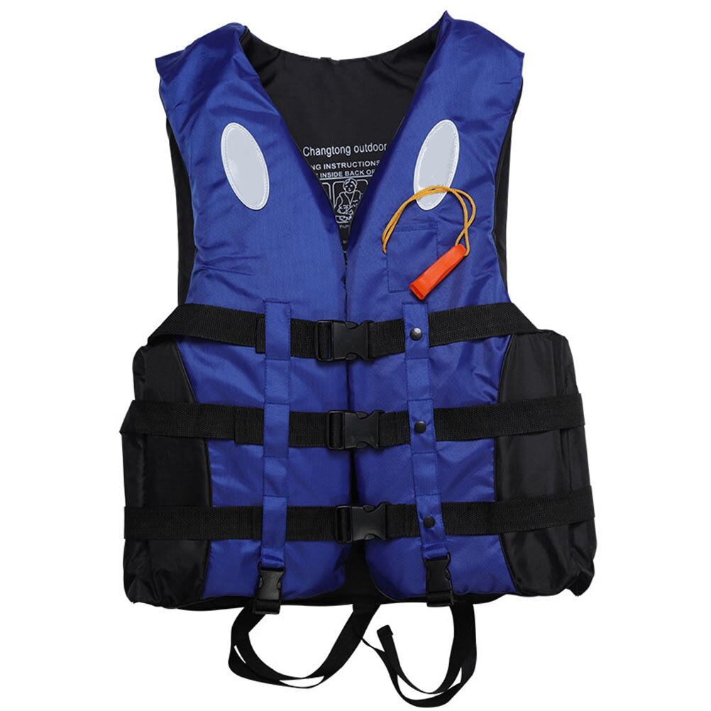 Fishing Vest Coat Outdoor Adjustable Unisex Safety Waterproof Floating EPE Jacket Life Saving Sport Swimming Boat Fluorescent#40: Blue / XXXL