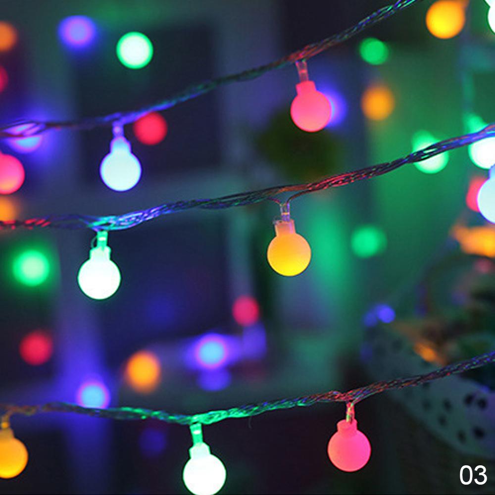 Liten glödlampa stjärna lykta led-ljus snöre älva krans ljus hem internet kändis festlig fest inredning ljus barnrum inredning: Färgglada 02 / 1.5 m 10 lampor