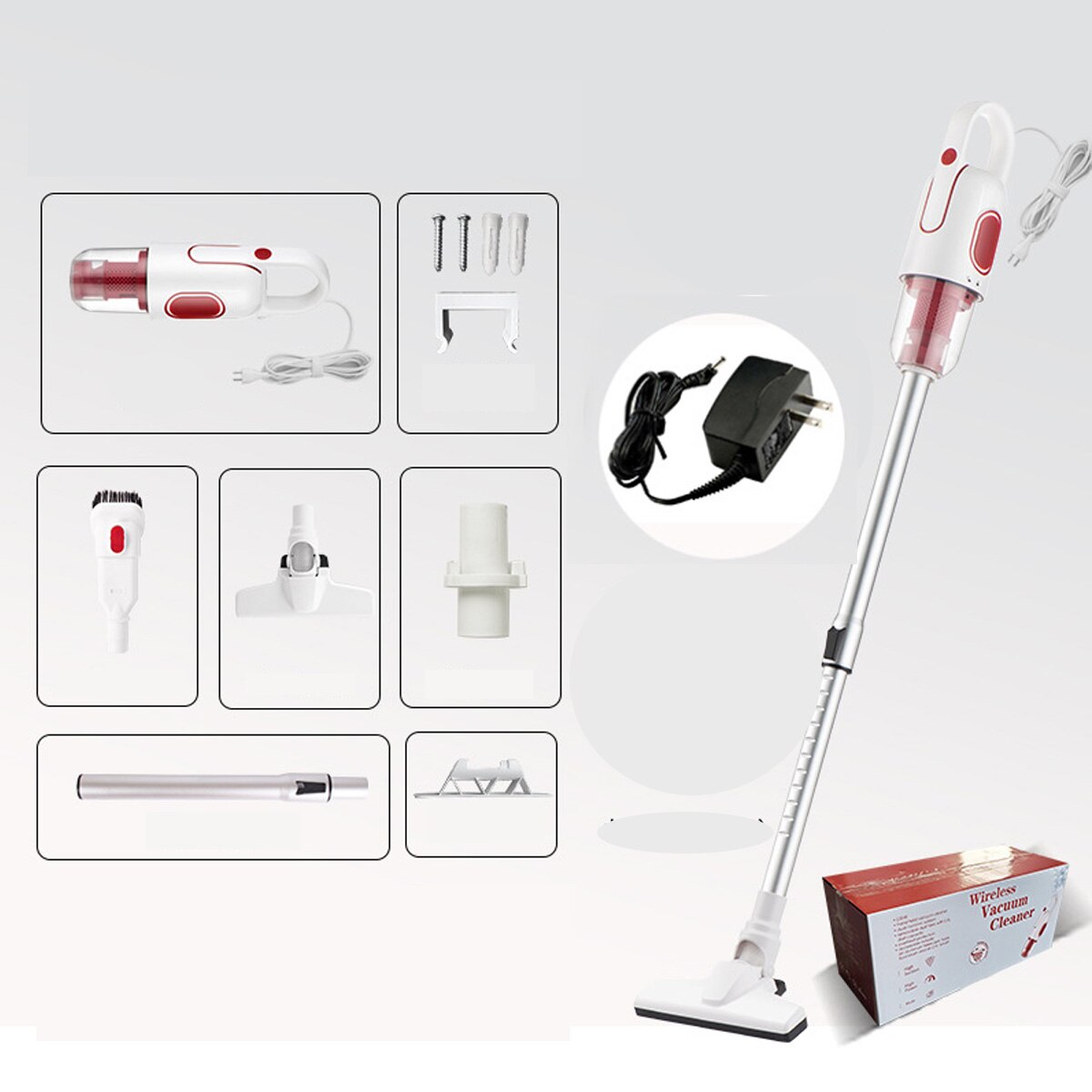 700W 110/220V 14000Pa Handheld 2in1 Vacuum Cleaner Portable Household Vacuum Cleaner Dust Collector Aspirator Vacum Cleaner: US Plug 110V