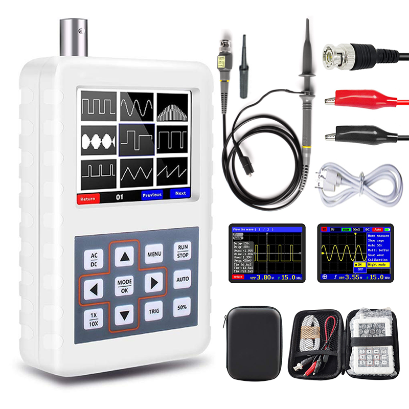 Cleqee DSO PRO 5MHz Handheld Mini Digital Oscilloscope 20MSps Sampling Rate Portable Device: DSO PRO P6100 1PC