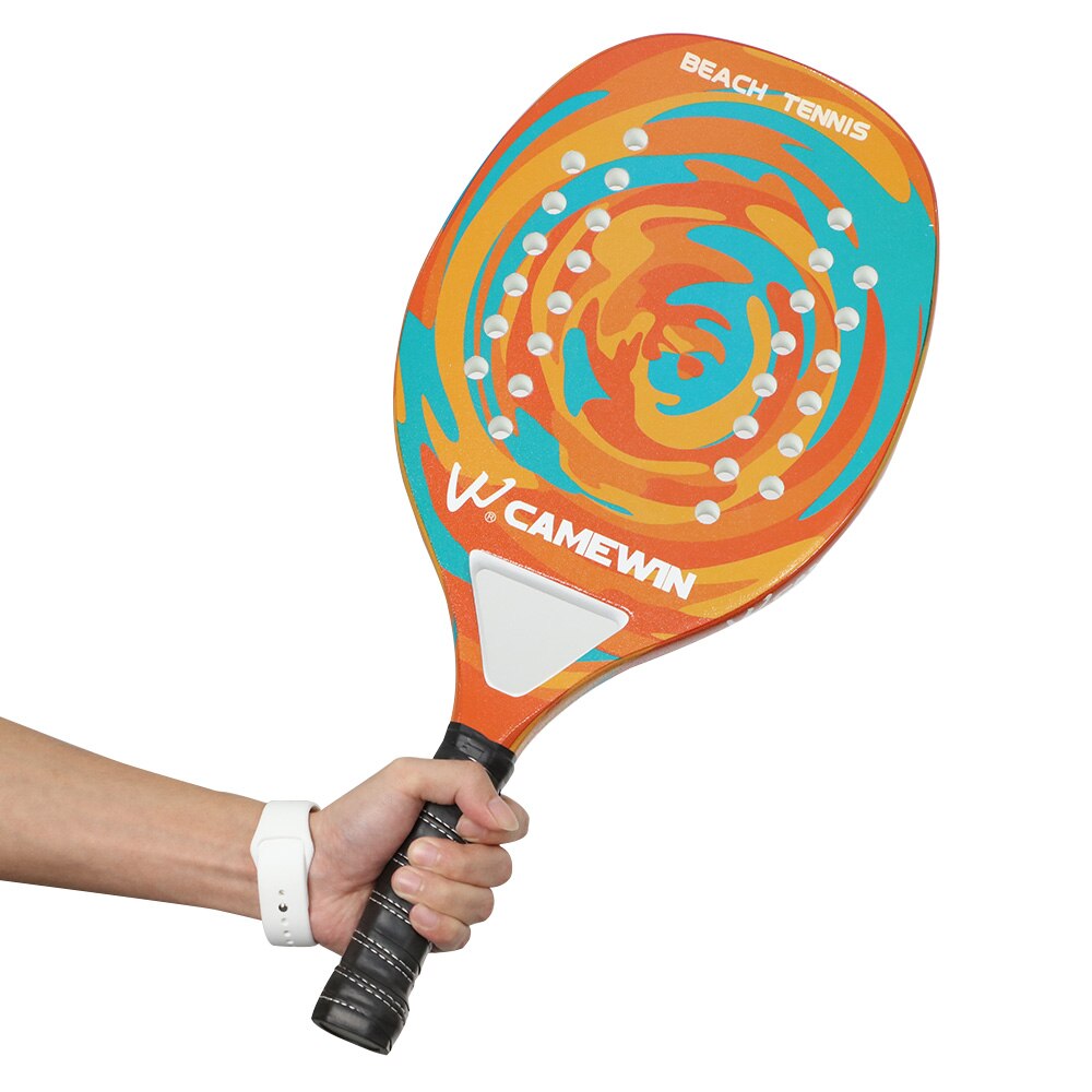 CAMEWIN Beach Tennis Racket Carbon Fiber Adult Professional High Quality Sport Goods Equipment Lightweight Soft EVA Face Racquet