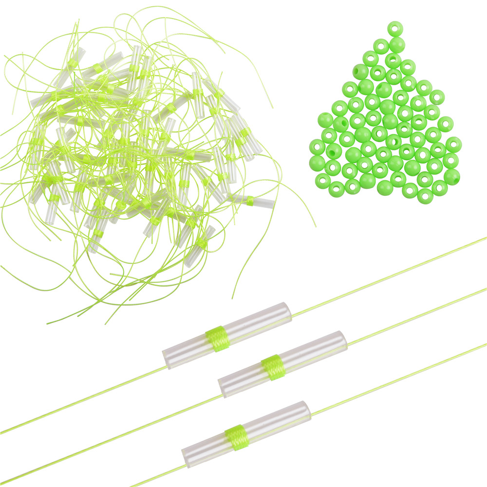 150 pièces Bobber arrêts Slip Bobber Stop Bobber bouchons pour ligne de pêche avec perles de pêche matériel de pêche en eau salée/eau douce: green
