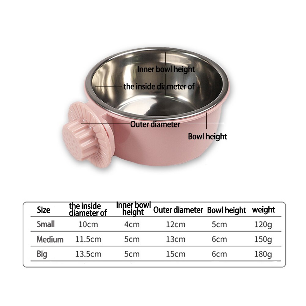 Dubbellaagse voerbak voor huisdieren, hangende voerbak voor honden en katten, duurzame voerbak voor puppy's en kittens