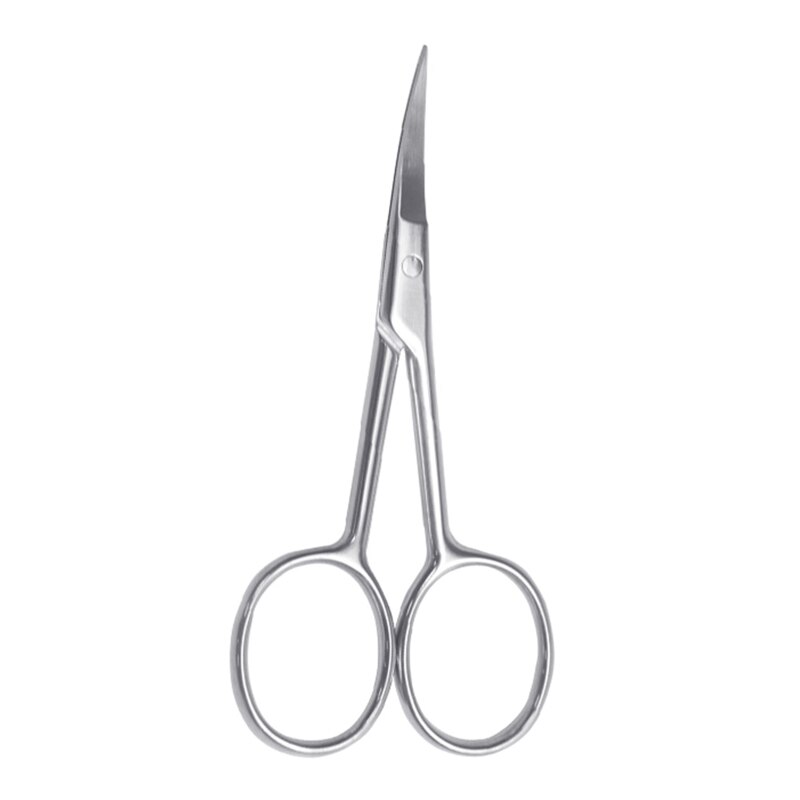Stainless Steel Curved Nail Scissors Manicure Pedicure Grooming Tool Scissors for Finger &amp; Toe Nail Care 27RC: eyebrow trimmer