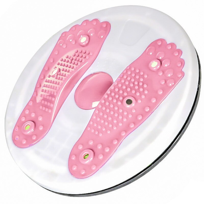 ITSTYLE Waist Training Twist Board Foot Massage Fitness Balance Disc Aerobic Exercise Equipment Workout Foot Massage Disc: Pink