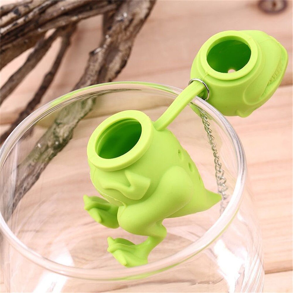 Dinosaurus Populaire Thee Filter Theezakje Houder Thee-ei Losse Leaf Zeef Herbal Siliconen Filter Diffuser Thee Accessoires