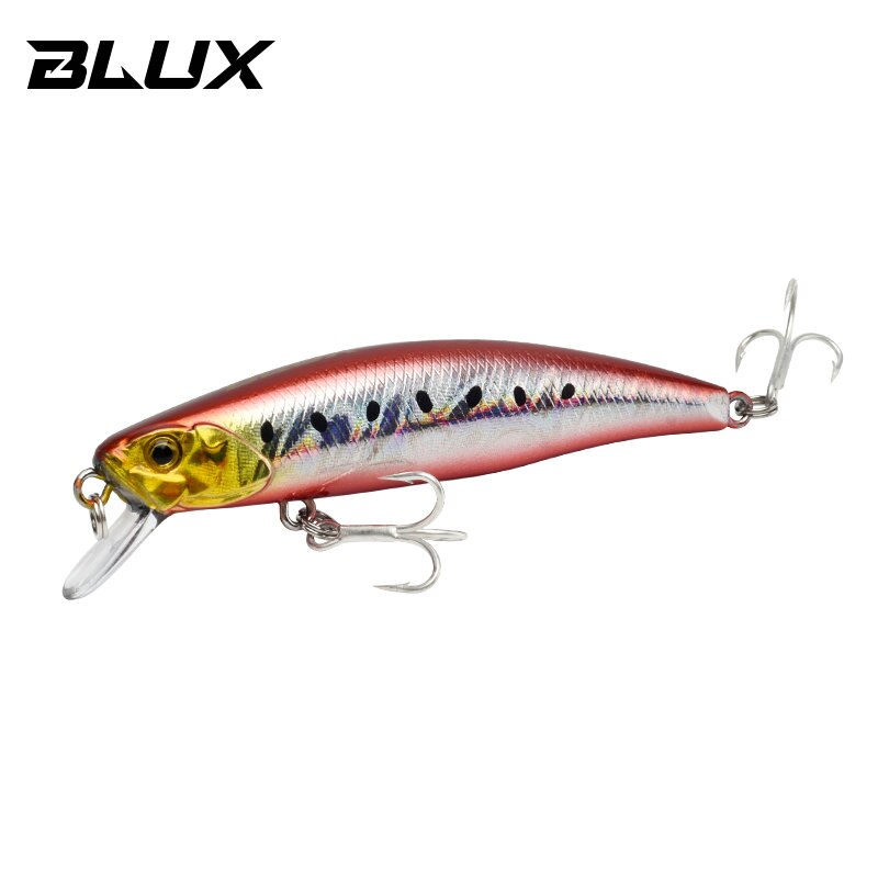 BLUX SPRINT 75SW-señuelo de pesca de peso fijo, piscardo que se hunde, 75mm, 11G, armado con anzuelo BKK Wobbler, aparejos de cebo para trucha, Roca, orilla: Color C