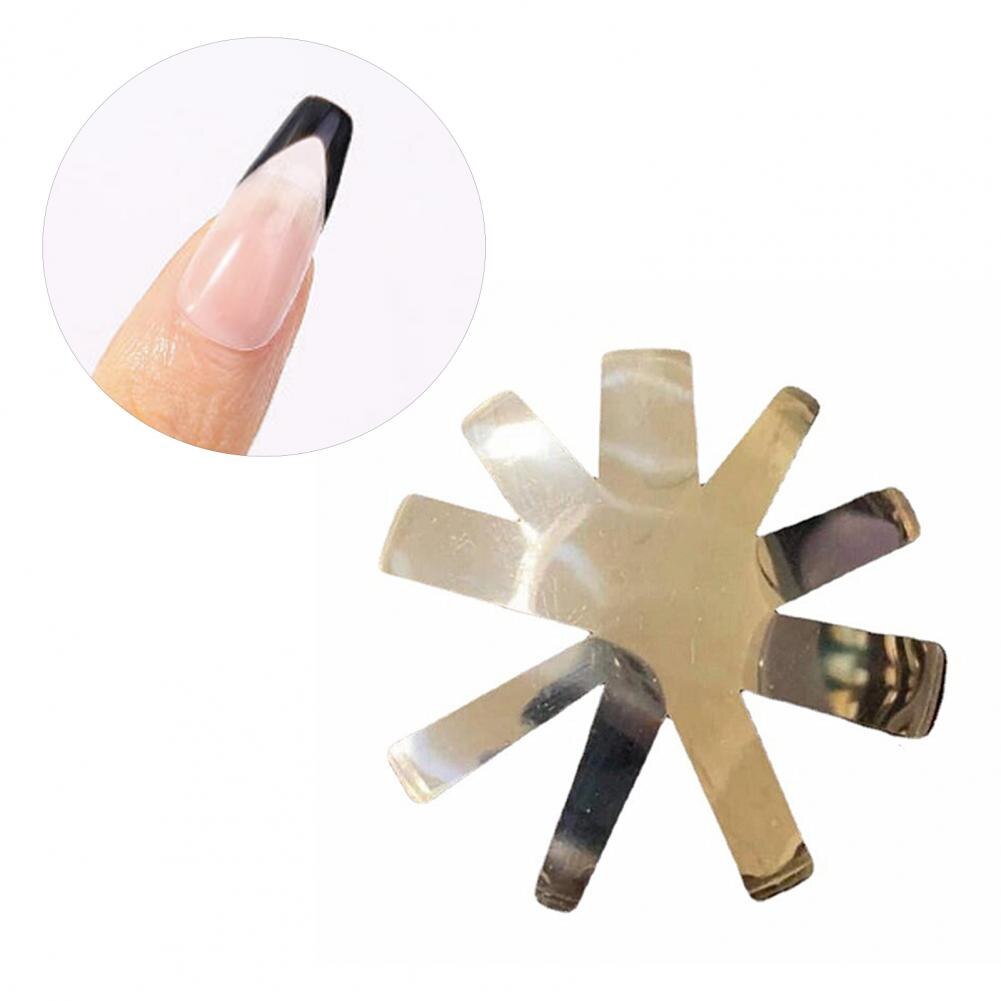 Pro 9 Maten Makkelijk Franse Glimlach Cut V Lijn Amandel Vorm Tips Manicure Edge Trimmer Nail Cutter Acryl Roze Wit franse Nagels