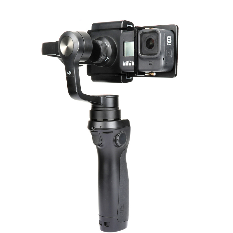Stabilizer Gimbal Schakelaar Plaat Handheld Stabilizer Mount Adapter Voor Gopro Hero 8 7 6 5 4 3 + Dji Osmo sjcam Yi 4K Action Camera