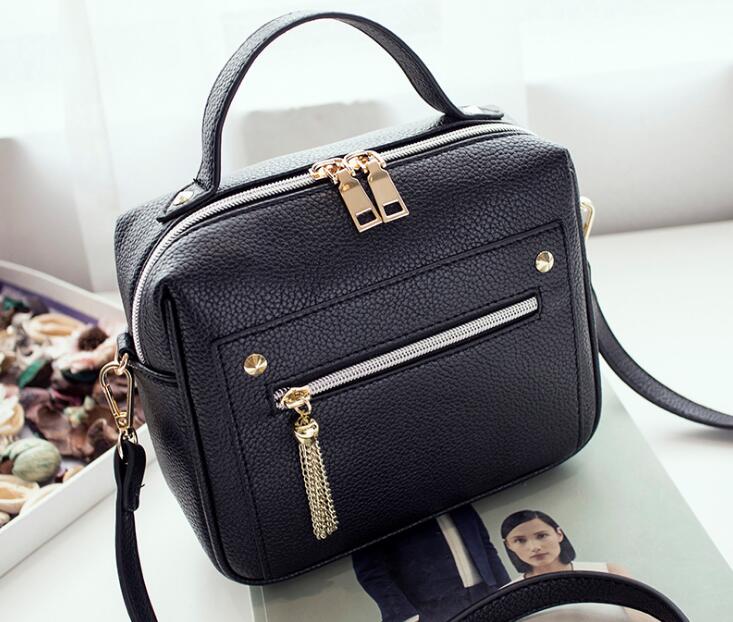 Beibaobao Schulter taschen für frauen platz damen schulter umhängetasche Dame handtasche: Schwarz Frauen Tasche