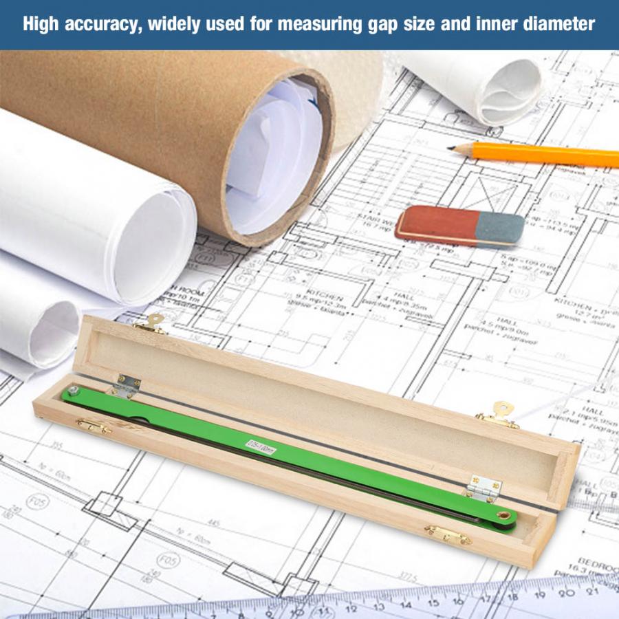 300 Mm * 14 Pcs Voelermaat Rvs Voelermaat Binnendiameter Meten 0.05-1 Mm Dikte meters Voelermaatjes