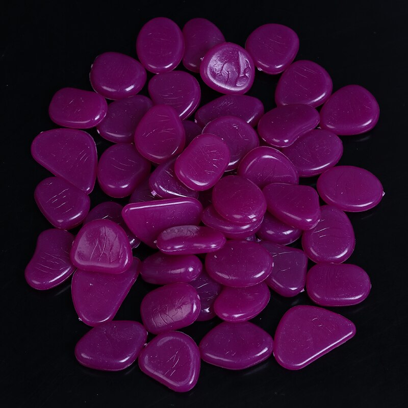 Wystrój ogrodu świecące kamienie świecą w ciemności dekoracyjne kamyki dekoracja akwarium na zewnątrz kamienie żwirowe akwarium mieszać kolorów: fioletowy