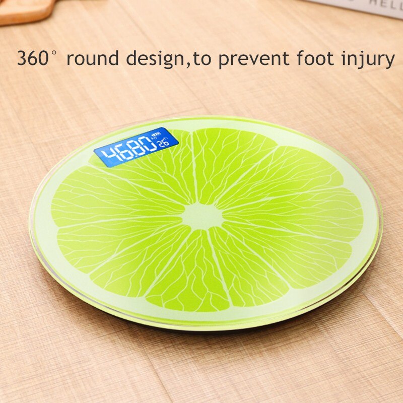 Lovely Cartoon Lemon Balance Scales Scales Fat Scale Digital Electronic Scale Household Scale Ground Intelligence Scale