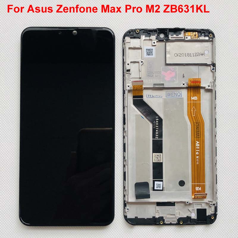 6.26 ''AAA Original LCD Für Asus Zenfone Max Profi M2 ZB631KL/ZB630KL LCD Anzeige Touchscreen Digitizer Montage teile + Rahmen