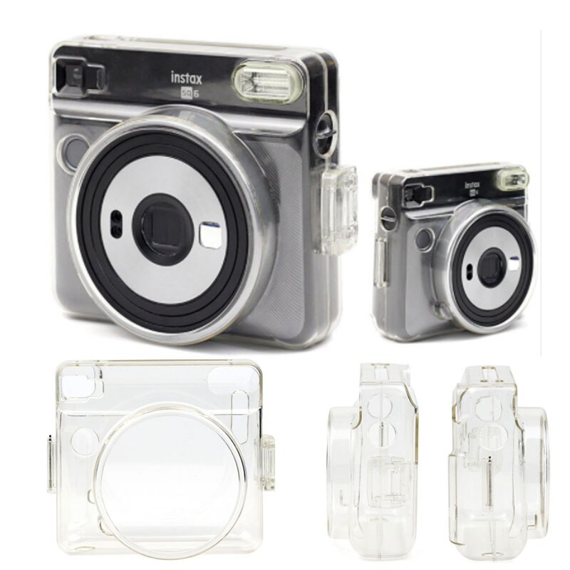 Transparant Kristal Camera Tas Voor Fujifilm Instax Vierkante SQ6 Cas Cover Beschermende Shell Case Crystal Plastic Instant Case Bag