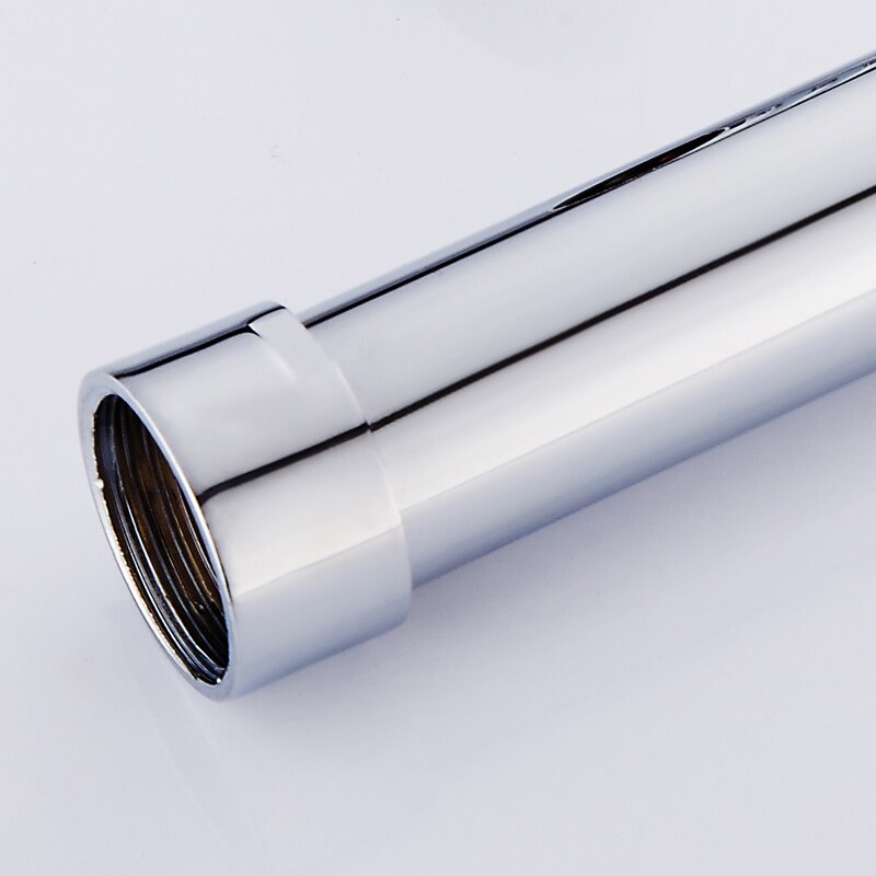 12" Solid Brass Round Bath Shower Faucet Extension Tube Bar Chrome Nickel Golden Black Faucet Extension Pipe