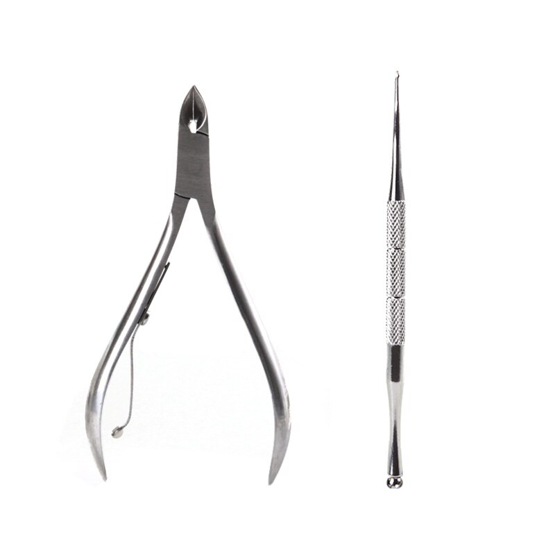 2 stücke Eingewachsene Finger Kappe Nagel Korrektur Zangen Nagel Clipper Schneider Toten Haut Schmutz Entferner Paronychie Podologie Pediküre Werkzeuge: 2pcs one set