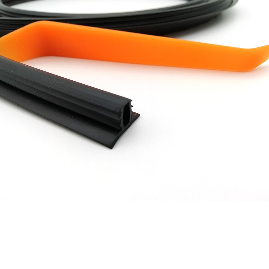 1.6m Car Push Seal Strip Rubber Dashboard Windshield Gap Engine Noise Insulation