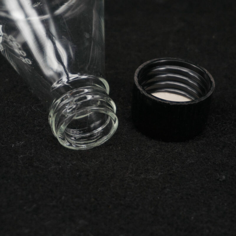1pcs 50ml Glass Conical Erlenmeyer Narrow Mouth Screw Cap Flask Lab Glassware