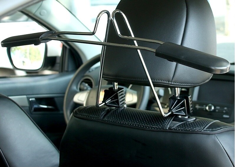 Samochód wielofunkcyjny wieszak siedzenia samochodowe powrót wiszące ubrania wieszaki na ubrania wysokiej jakości wieszaki samochodowe ze stali nierdzewnej: czarny