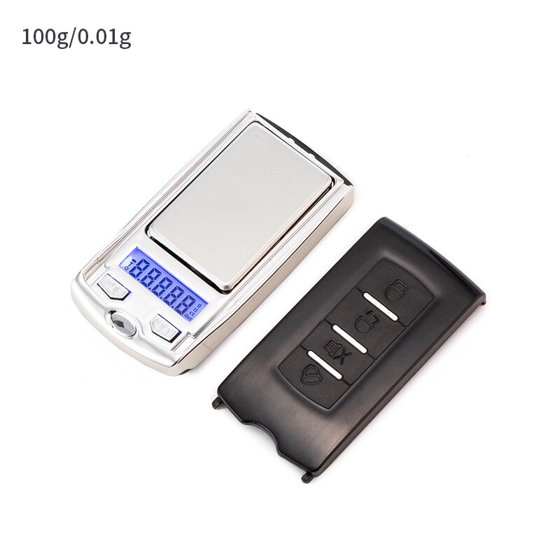 1 mini elektroniczna waga LCD wysoka przenośna waga jubilerska kreatywny klucz samochodowy elektroniczna waga: A
