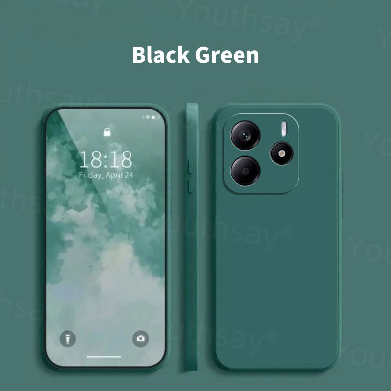 Coque de luxe en silicone liquide pour Redmi Note 14, coque de téléphone souple, pare-chocs d'origine, 5G