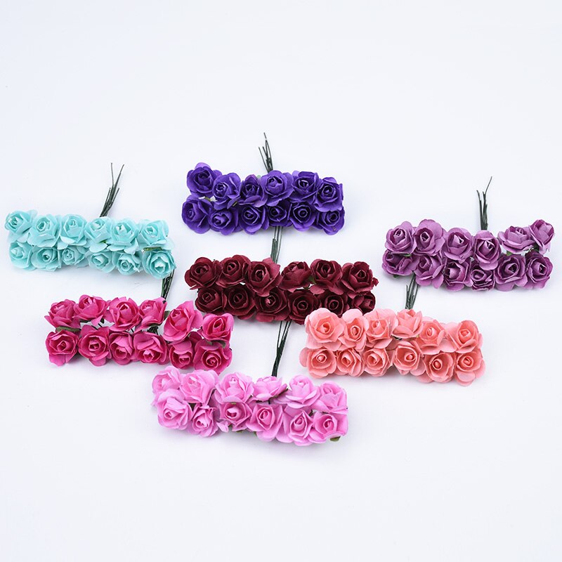 Suef 1Pc Handgemaakte Papier Mooie Bloem Doos Papieren Bloem Simulatie Trompet Rose Bruiloft Decoratie Bloemen @ 3
