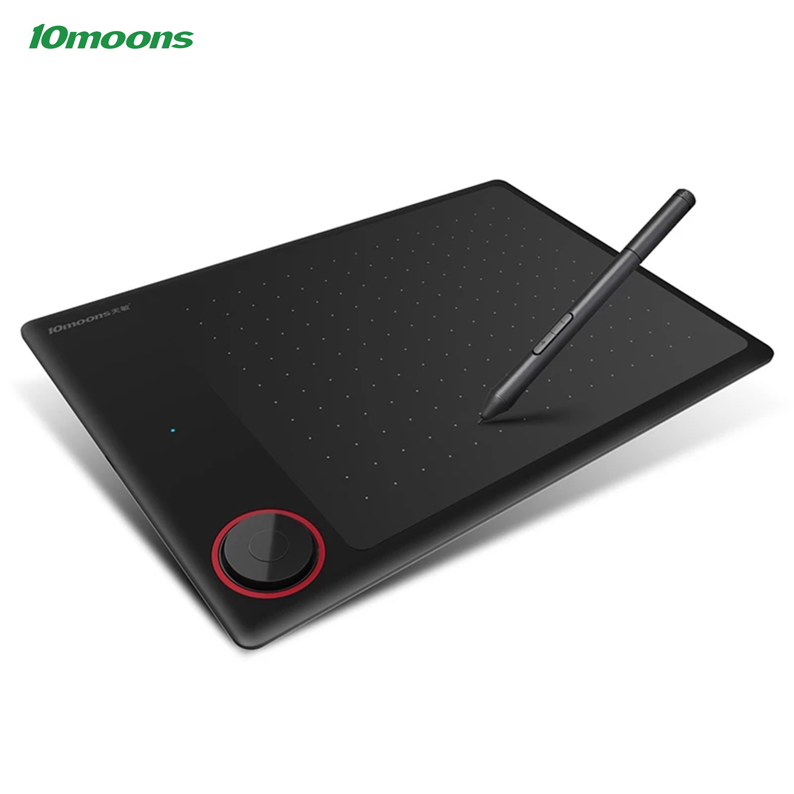 10moons G30 Graphics Drawing Tablet Ultralight Digital Art Creation Sketch 7.2x5.3 Inches for Drawing Designing Teaching Online