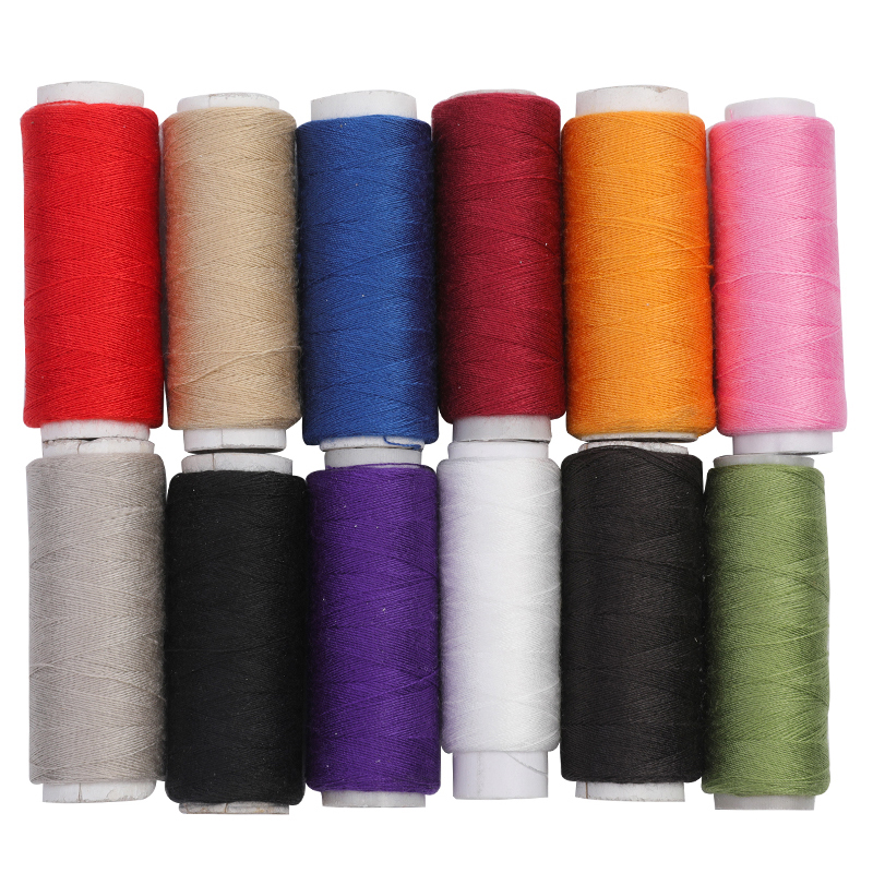 12 Spools/Lot Sewing Thread Yarn Strong And Durable Thread Multicolor For Sewing Hand Sewing Machine Yarn Knitting: Type6