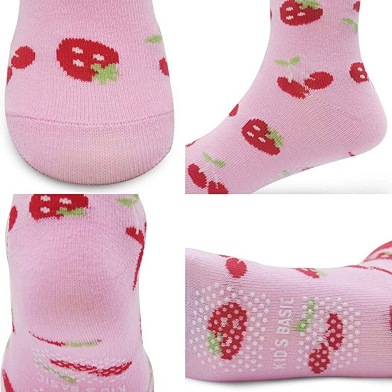 6Pairs/Lot Baby Kid Socks Anti Slip Character Cotton Novelty Shoe for Girl