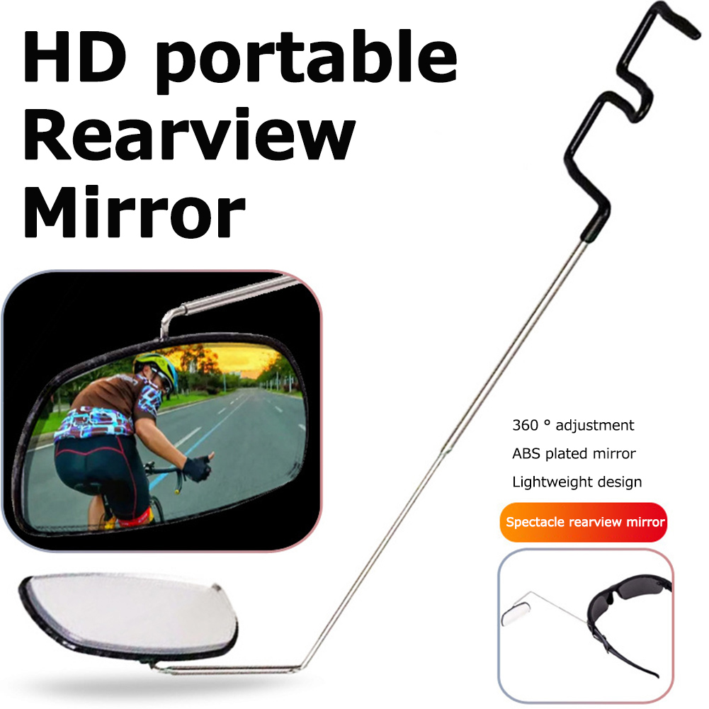 Espejo retrovisor para gafas de ciclismo, accesorio para entusiastas de la conducción, 360 grados